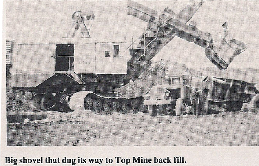 large top mine shovel