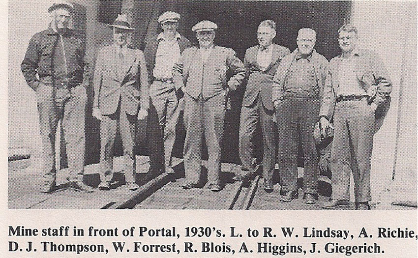 mine staff 1930s